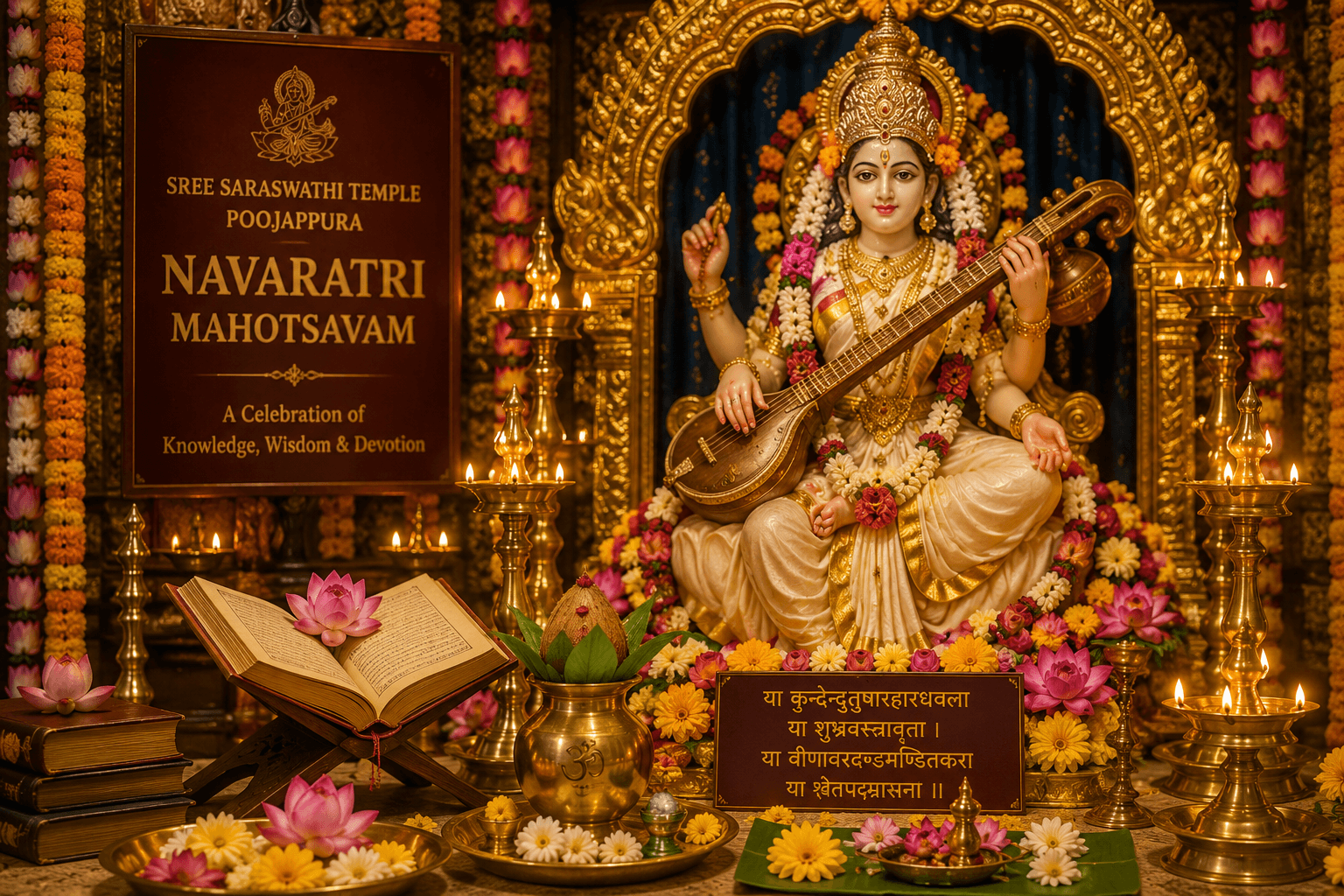 Navaratri celebration at Sree Saraswathi Temple